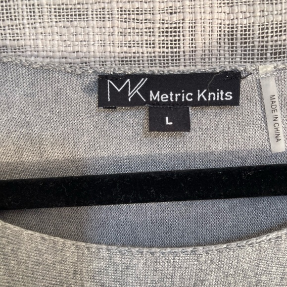 Knit tunic sweater, gray tunic sweater - Picture 5 of 6